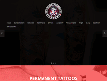 Tablet Screenshot of blackpoisontattoos.com